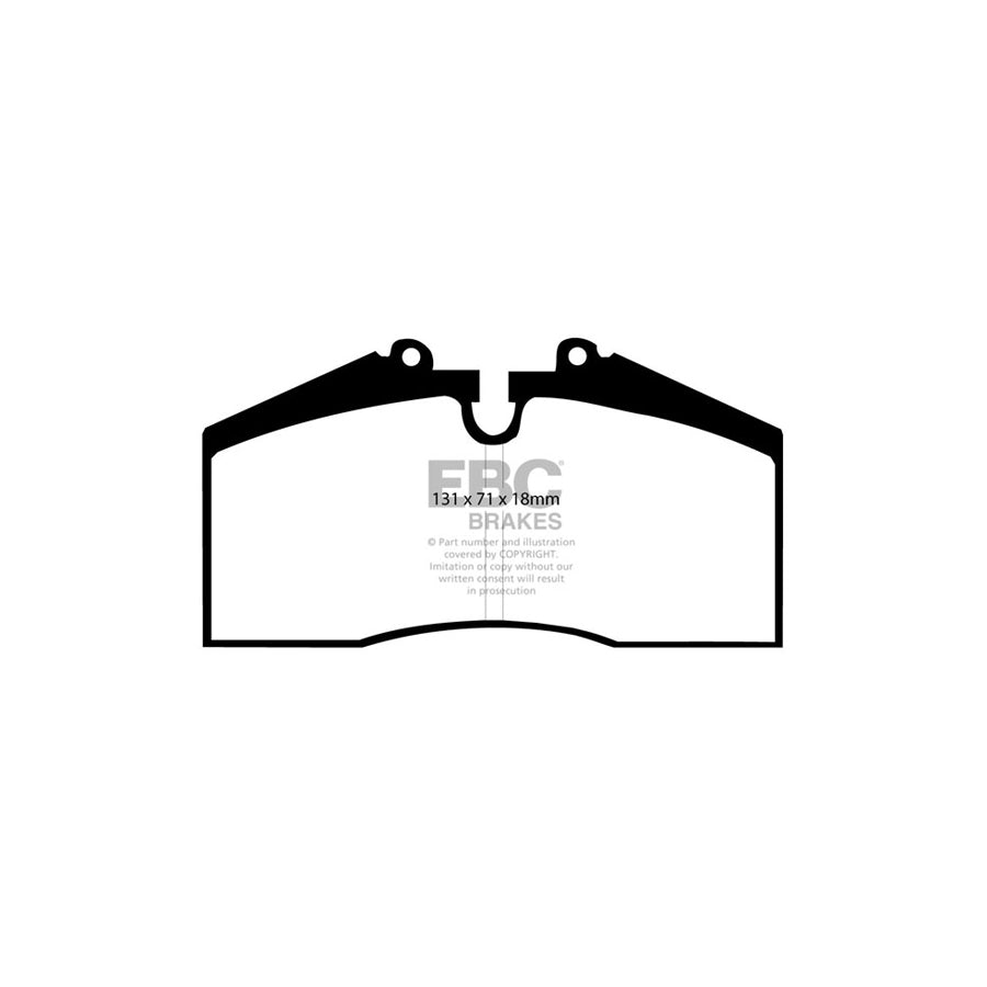 EBC DP3767C Porsche Redstuff Front/Rear Brake Pads - Brembo Caliper (Inc. Porsche 911, 928 & 944) 2 | ML Performance UK Car Parts