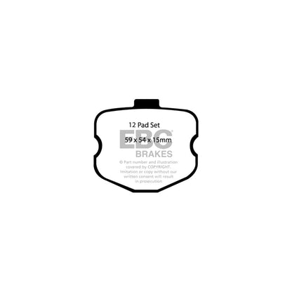EBC PD02KF176 Chevrolet Corvette C6 Redstuff Front Brake Pad & Plain Disc Kit 2 | ML Performance UK Car Parts