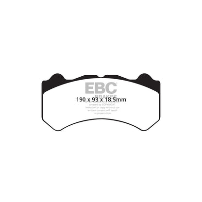 EBC DP81983RPX Nissan GT-R RP-X Full Race Front Brake Pads - Brembo Caliper 2 | ML Performance UK Car Parts