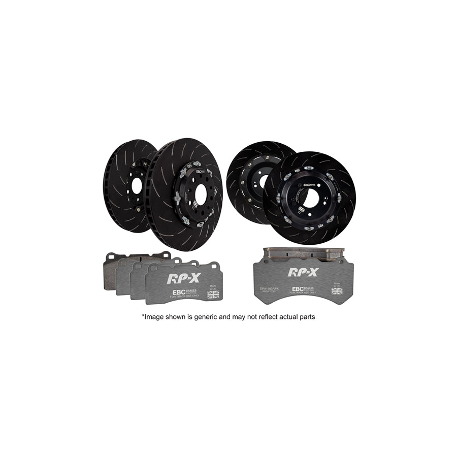 EBC P2DK051RPX Nissan GT-R (R35) Full Vehicle Kit RPX Full Race Pads & 2-Piece Fully-Floating Discs - Brembo Caliper 1 | ML Performance UK Car Parts