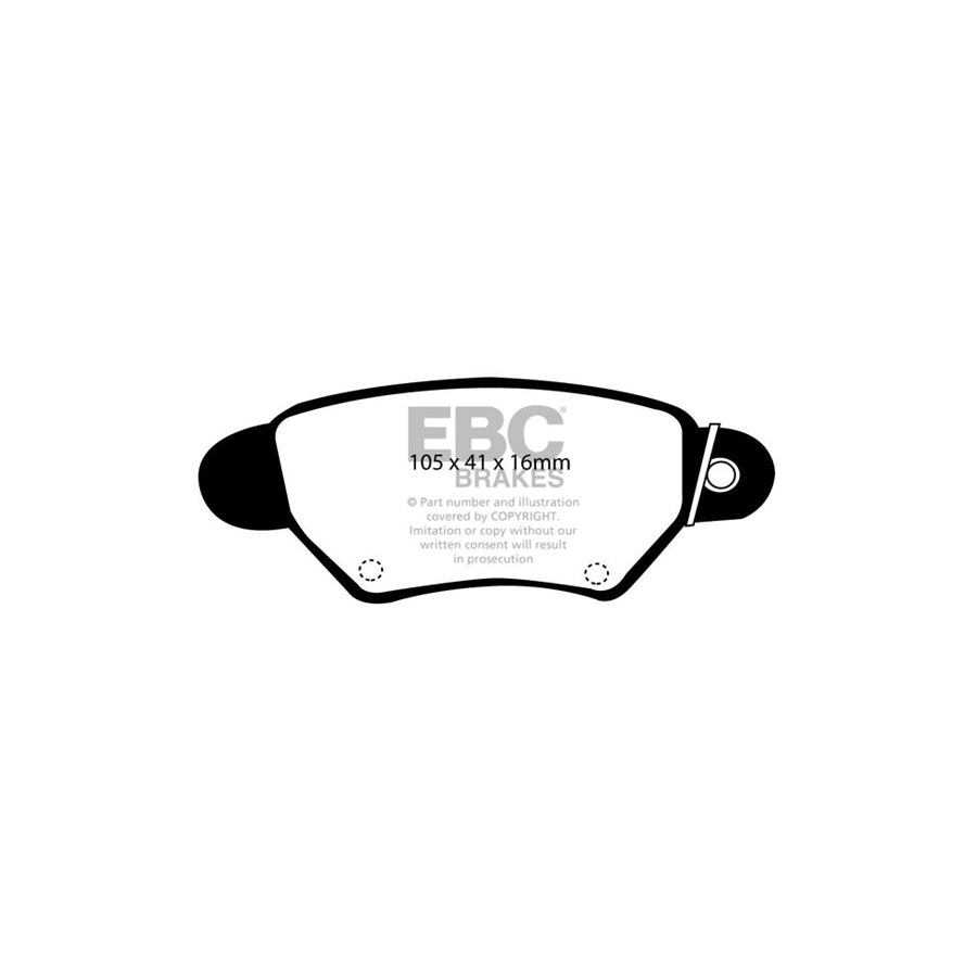 EBC PD06KR302 Opel Vauxhall Astra Greenstuff Rear Brake Pad & USR Disc Kit - Bosch Caliper 2 | ML Performance UK Car Parts