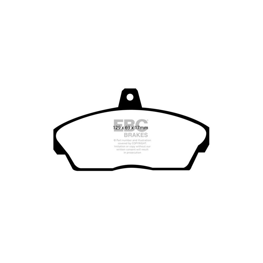 EBC PD03KF959 Phantom Rover Yellowstuff Front Brake Pad & Plain Disc Kit - Girling/TRW Caliper (Inc. Vortex GTR & 800) 2 | ML Performance UK Car Parts