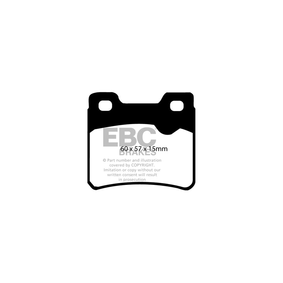 EBC PD06KR305 Opel Vauxhall Calibra Greenstuff Rear Brake Pad & USR Disc Kit - ATE Caliper 2 | ML Performance UK Car Parts