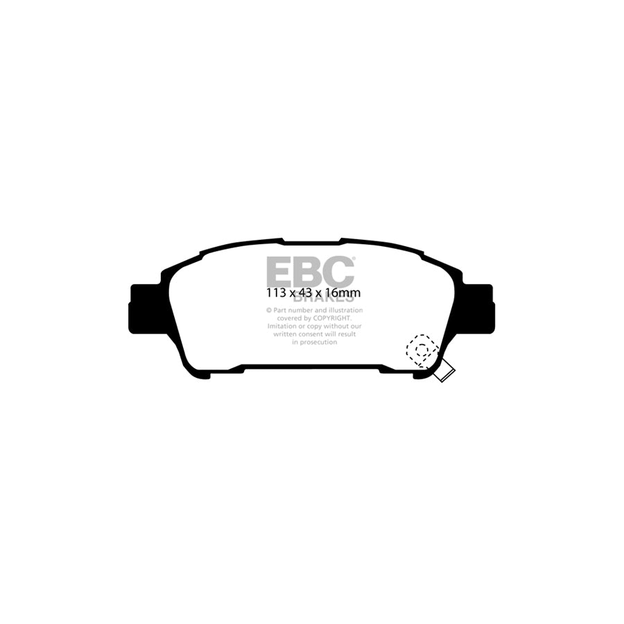EBC PDKR846 Toyota Ultimax Rear Brake Pad & Plain Disc Kit - Sumitomo Caliper (Inc. Avensis Verso, Estima, Lucida, Previa) 2 | ML Performance UK Car Parts