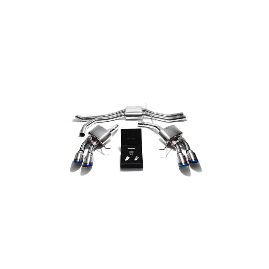 Armytrix PM36T-QS30B Valvetronic Exhaust System Porsche Macan S | GTS | Turbo 2015-2020 with Quad Blue Coated 4" | Supercar Parts UK UK Car Parts