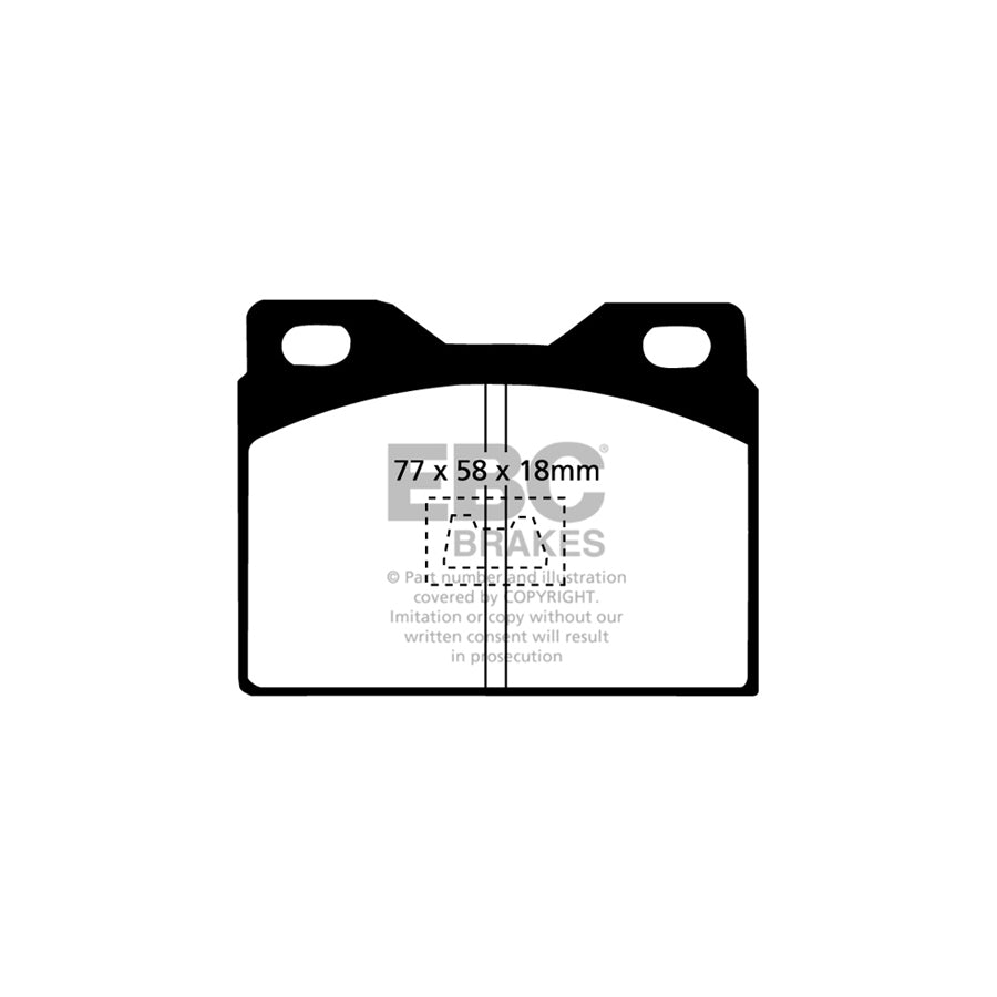 EBC DP220/2 Audi Peugeot Porsche Ultimax Front Brake Pads - ATE Caliper 2 | ML Performance UK Car Parts