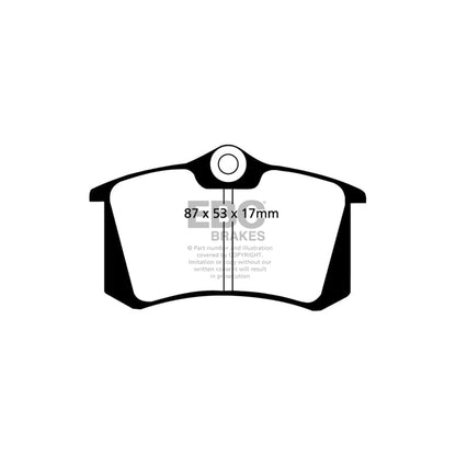 EBC PDKR813 Seat VW Ultimax Rear Brake Pad & Plain Disc Kit - Girling/TRW Caliper (Inc. Toledo, Golf, Passat, Vento) 2 | ML Performance UK Car Parts