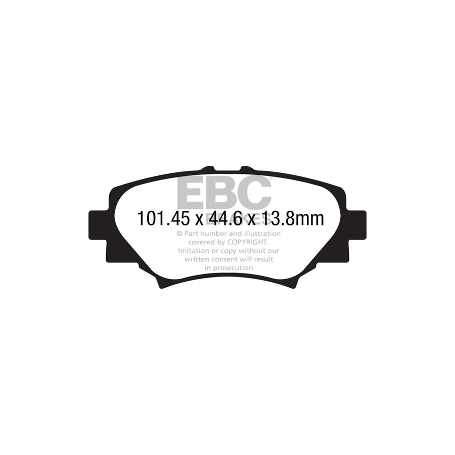EBC PD03KR886 Mazda 3 Yellowstuff Rear Brake Pad & Plain Disc Kit 2 | ML Performance UK Car Parts