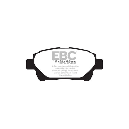 EBC DPX2061 Aston Martin Toyota Ultimax Front Brake Pads - Akebono Caliper (Inc. Cygnet & iQ) 2 | ML Performance UK Car Parts