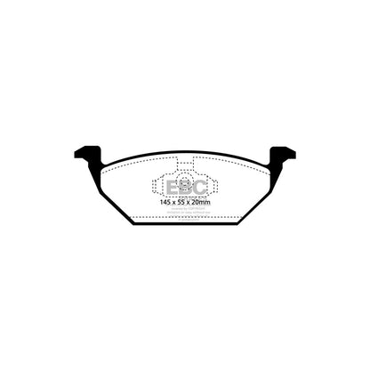 EBC PD07KF249 VW Mk4 Redstuff Front Brake Pad & USR Disc Kit - Girling/TRW Caliper 2 | ML Performance UK Car Parts