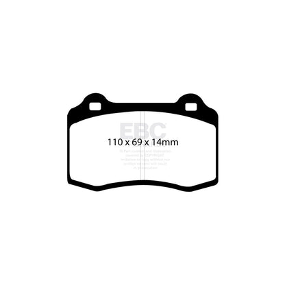 EBC DP41140R Cadillac Hyundai Peugeot Volvo Yellowstuff Front/Rear Brake Pads - Brembo/Girling/TRW Caliper 2 | ML Performance UK Car Parts