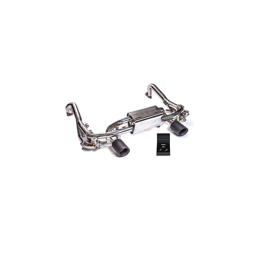 Armytrix P82G4-DS38M Valvetronic Exhaust System Porsche 718 Cayman GT4 2019+ with Dual Matte Black 4"  | Supercar Parts UK UK Car Parts