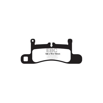EBC PD04KR607 Porsche Cayenne (92A) Bluestuff Rear Brake Pad & Plain Disc Kit - Brembo Caliper 2 | ML Performance UK Car Parts