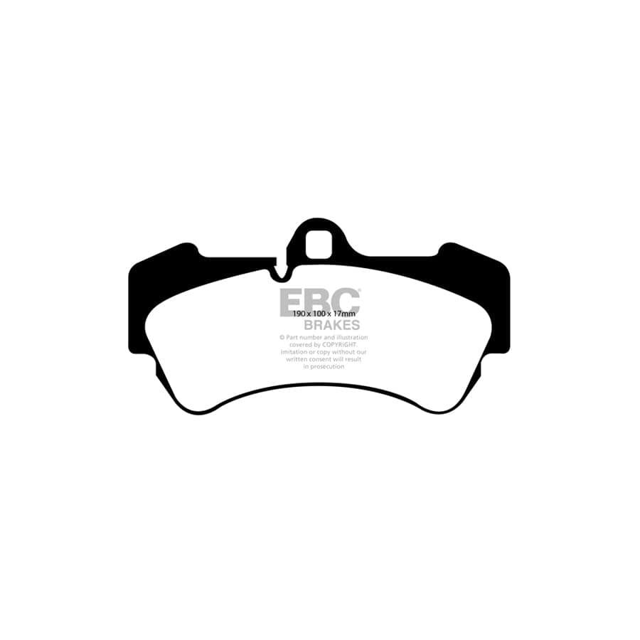 EBC PD03KF993 Porsche VW Cayenne Yellowstuff Front Brake Pad & Plain Disc Kit - Brembo Caliper 2 | ML Performance UK Car Parts