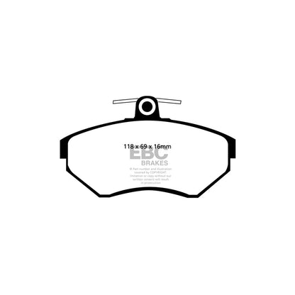 EBC PD06KF620 VW Mk4 Greenstuff Front Brake Pad & USR Disc Kit - Girling/TRW Caliper 2 | ML Performance UK Car Parts