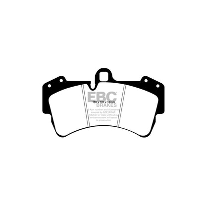 EBC PD09KF453 Audi Porsche VW Bluestuff Front Brake Pad & USR Disc Kit - Brembo Caliper (Inc. Q7, Cayenne, Touareg) 2 | ML Performance UK Car Parts