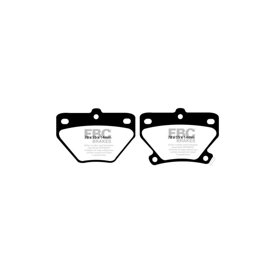 EBC PDKR863 Toyota Ultimax Rear Brake Pad & Plain Disc Kit - Sumitomo Caliper (Inc. Corolla Verso, Prius, Yaris) 2 | ML Performance UK Car Parts