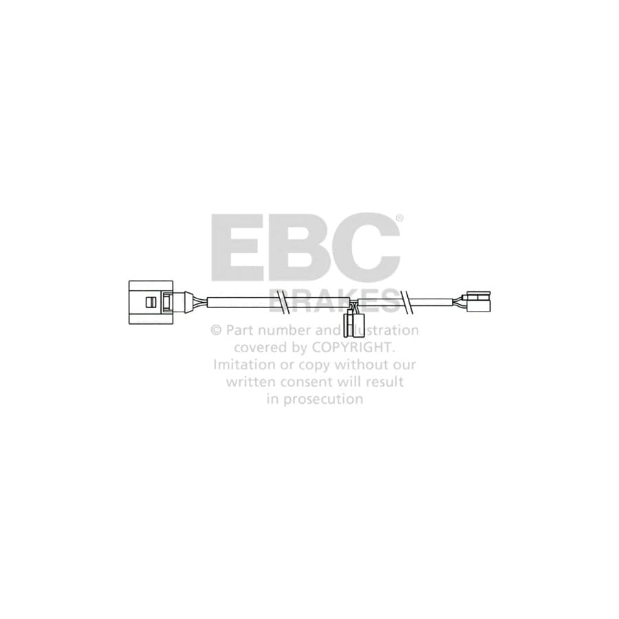 EBC EFA158 Audi Porsche Rear Wear Leads - Brembo Caliper (Inc. Q7 & Cayenne 9PA) 1 | ML Performance UK Car Parts