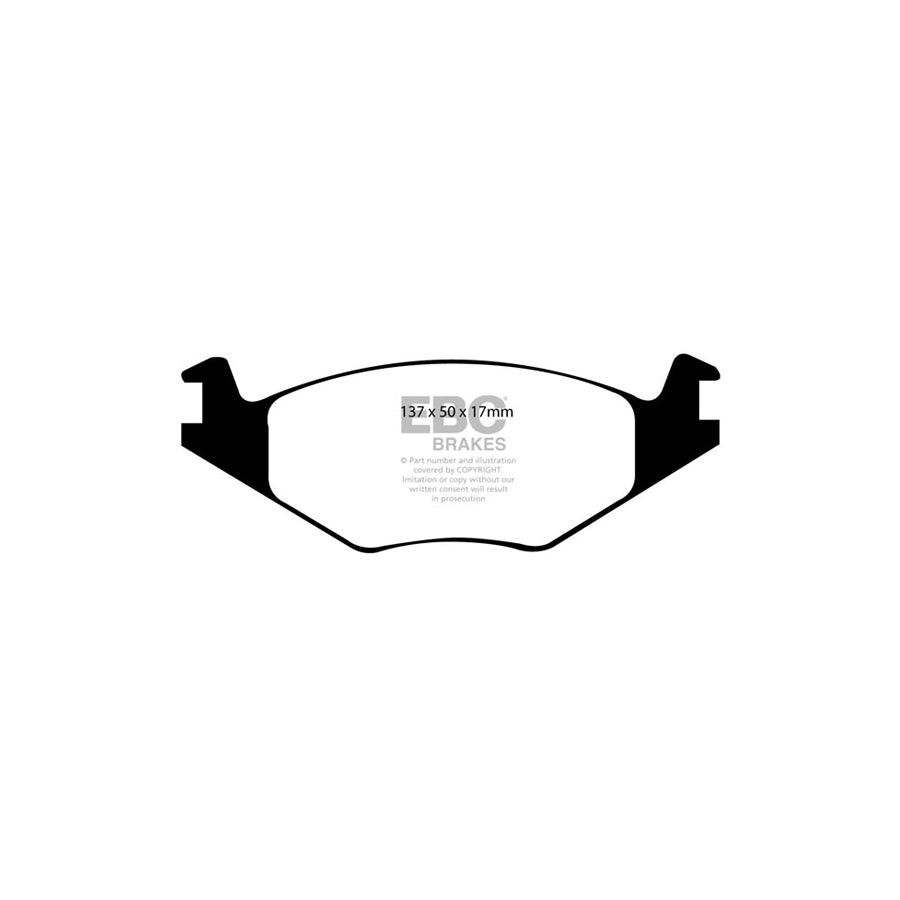 EBC PD06KF631 VW Polo (6N) Greenstuff Front Brake Pad & USR Disc Kit 2 | ML Performance UK Car Parts