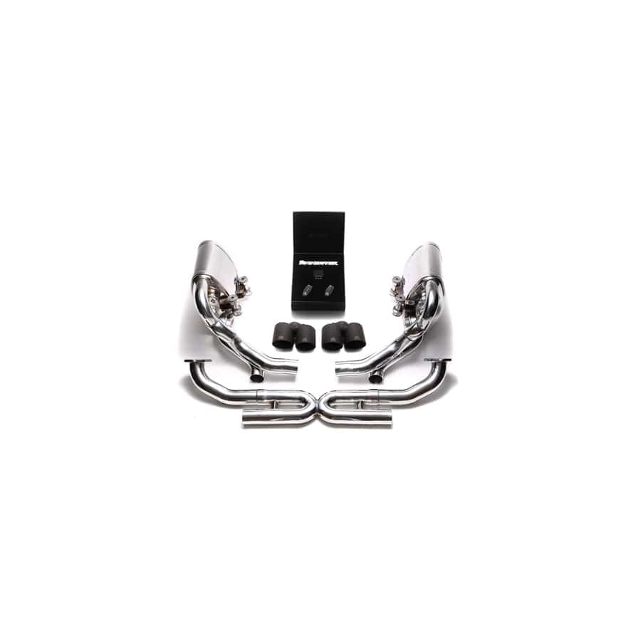 Armytrix P97N2-QS26M Valvetronic Exhaust System Porsche 997.2 Carrera PDK 2009-2011 with Quad Matte Black 3.5"  | Supercar Parts UK UK Car Parts