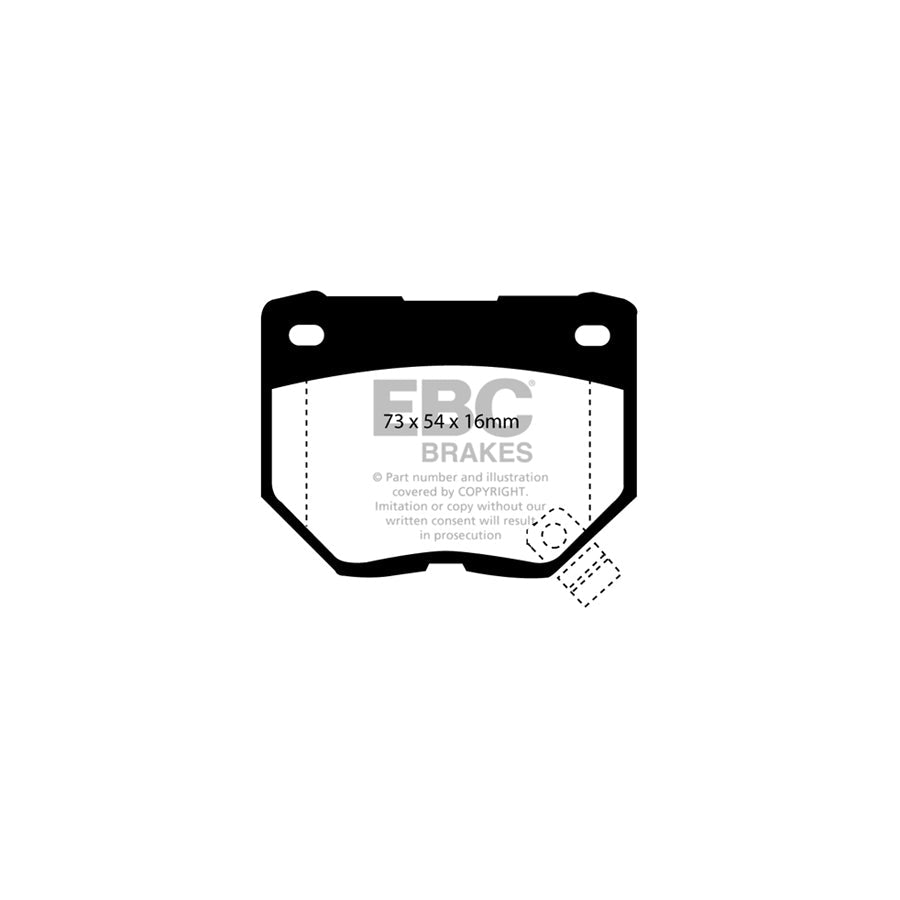 EBC DP3826C Nissan Subaru Redstuff Rear Brake Pads 2 | ML Performance UK Car Parts