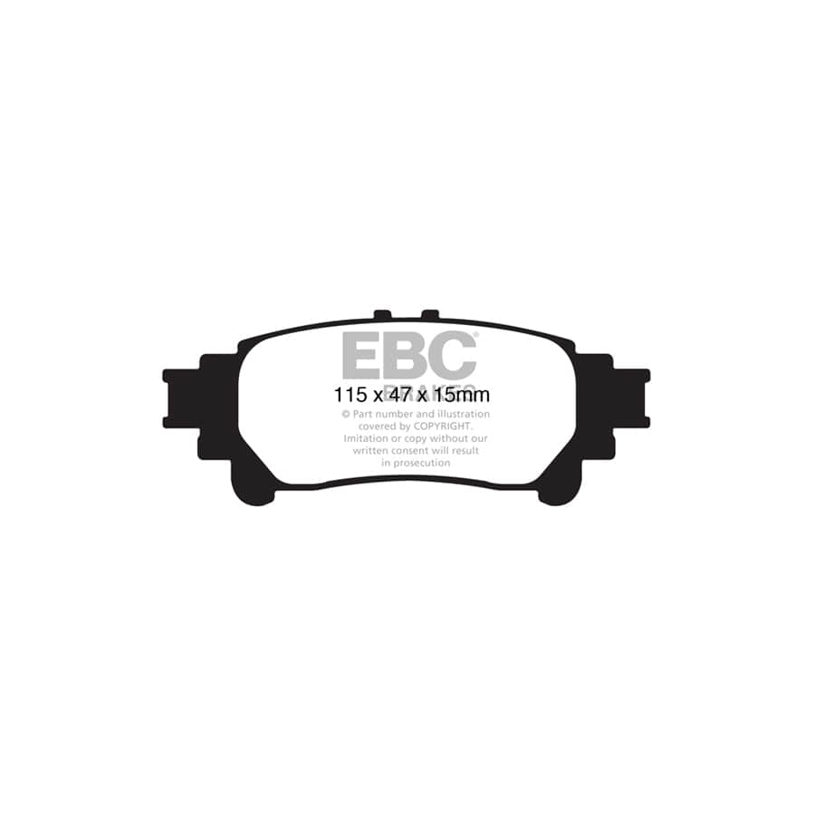 EBC PDKR878 Toyota Ultimax Rear Brake Pad & Plain Disc Kit (Inc. Mirai & Prius Plus) 2 | ML Performance UK Car Parts