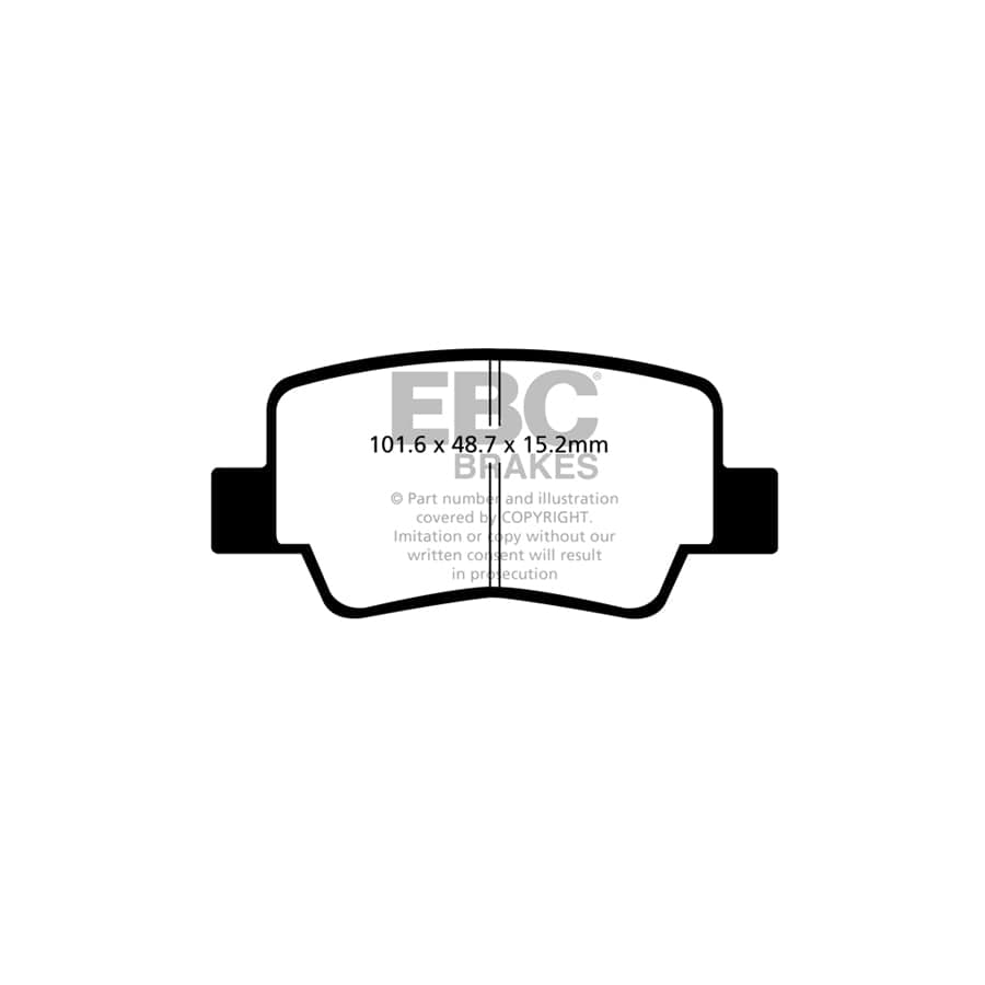 EBC PDKR881 Toyota Verso Ultimax Rear Brake Pad & Plain Disc Kit 2 | ML Performance UK Car Parts
