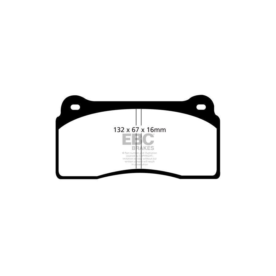 EBC PLK1071R Nissan GT-R (R35) Orangestuff Pads and Brake Line Track Pack - Brembo Caliper 3 | ML Performance UK Car Parts