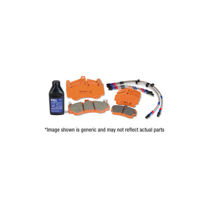 EBC PLK1071R Nissan GT-R (R35) Orangestuff Pads and Brake Line Track Pack - Brembo Caliper 1 | ML Performance UK Car Parts