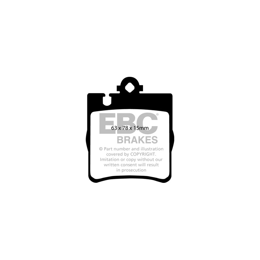 EBC PD08KR372 Mercedes-Benz R171 Yellowstuff Rear Brake Pad & USR Disc Kit - ATE Caliper 2 | ML Performance UK Car Parts