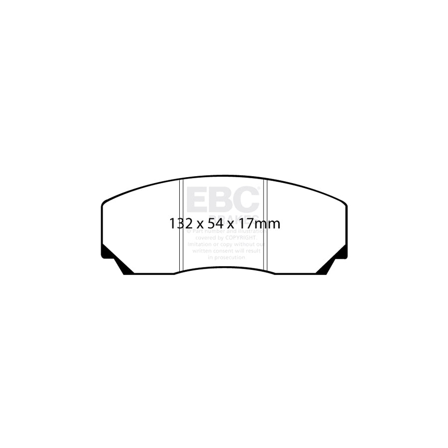 EBC DP8002RP1 Aston Martin Jaguar Noble Opel RP-1 Full Race Front/Rear Brake Pads - Girling/TRW/AP/ATE Caliper 2 | ML Performance UK Car Parts