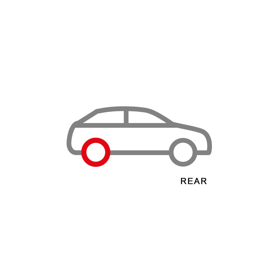 EBC PD07KR267 Audi VW Redstuff Rear Brake Pad & USR Disc Kit - Girling/TRW Caliper (Inc. TT & Golf Mk4) 4 | ML Performance UK Car Parts