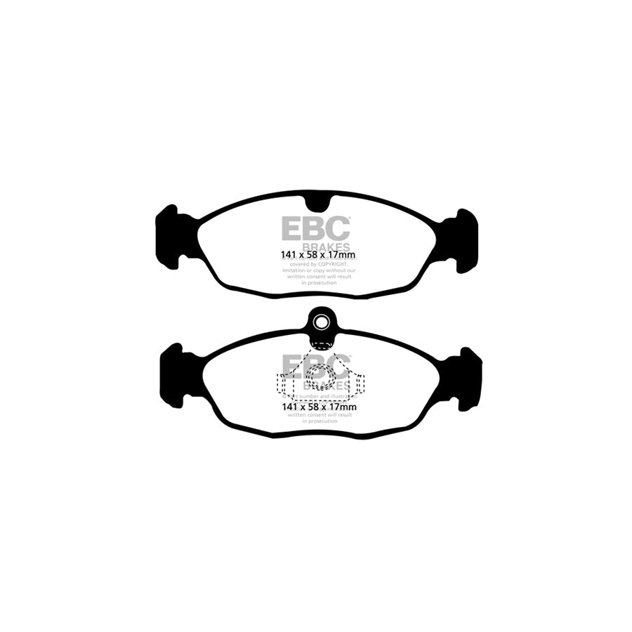 EBC DP31198C Aston Martin Daimler Jaguar Redstuff Rear Brake Pads - ATE Caliper 2 | ML Performance UK Car Parts