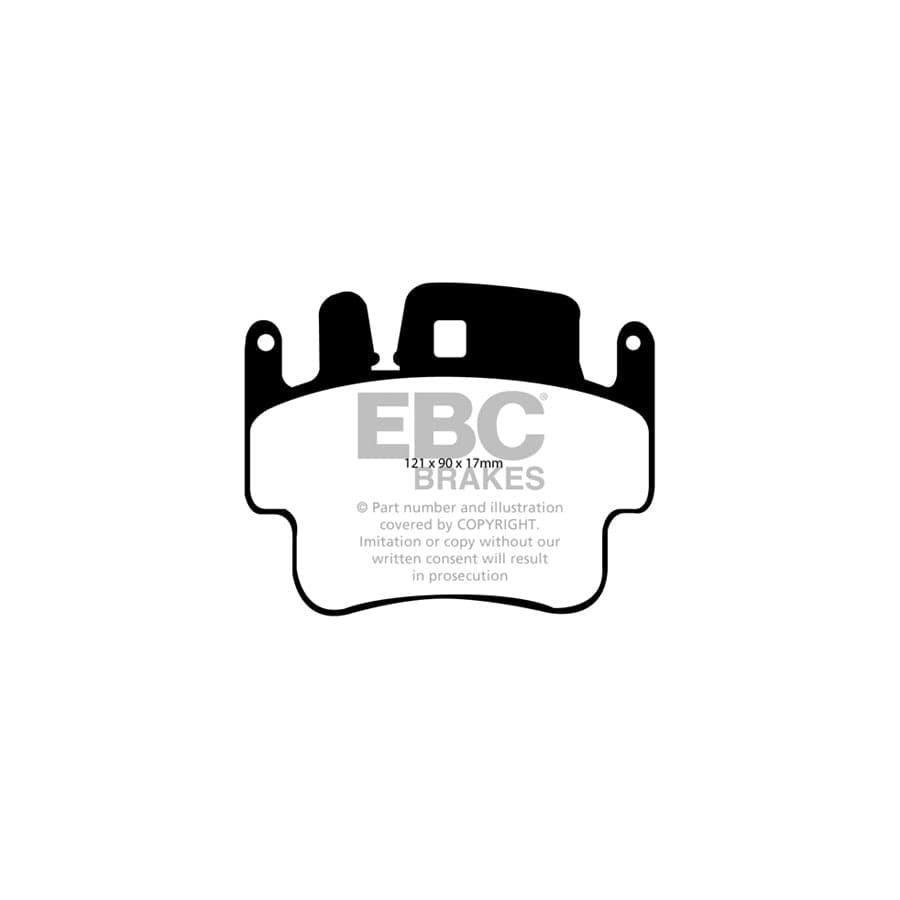 EBC PD02KF419 Porsche 911 (996) Redstuff Front Brake Pad & Plain Disc Kit - Brembo Caliper 2 | ML Performance UK Car Parts