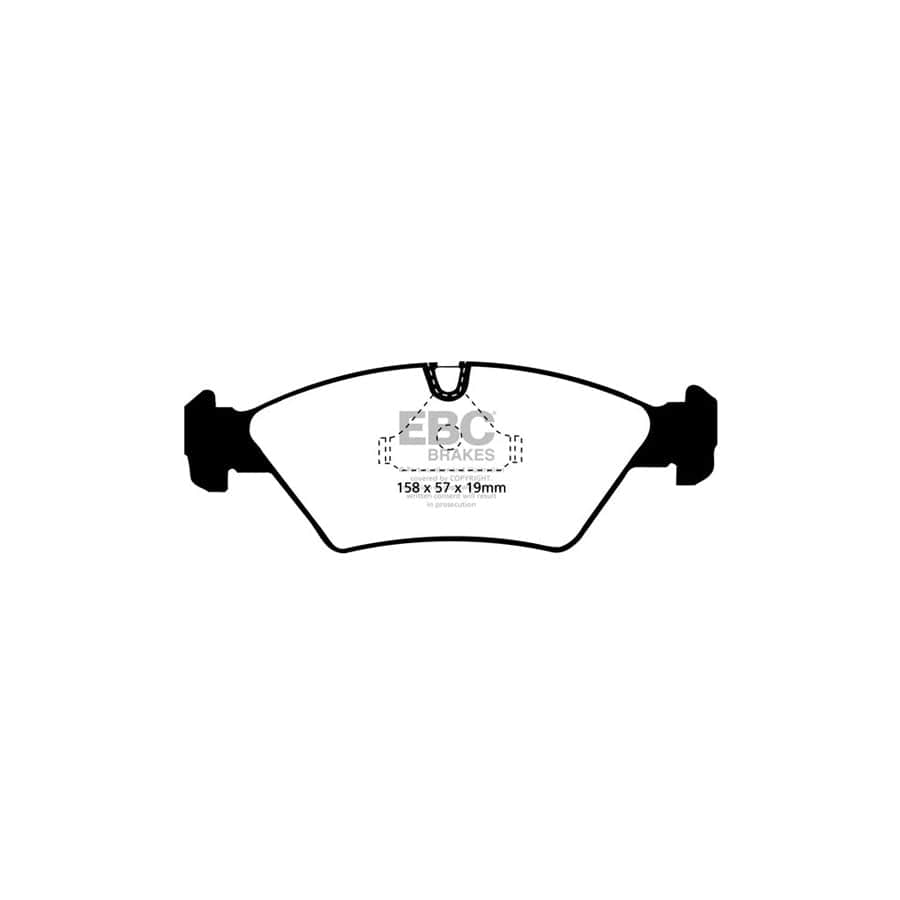 EBC PD02KF429 Porsche 928 Redstuff Front Brake Pad & Plain Disc Kit - ATE Caliper 2 | ML Performance UK Car Parts
