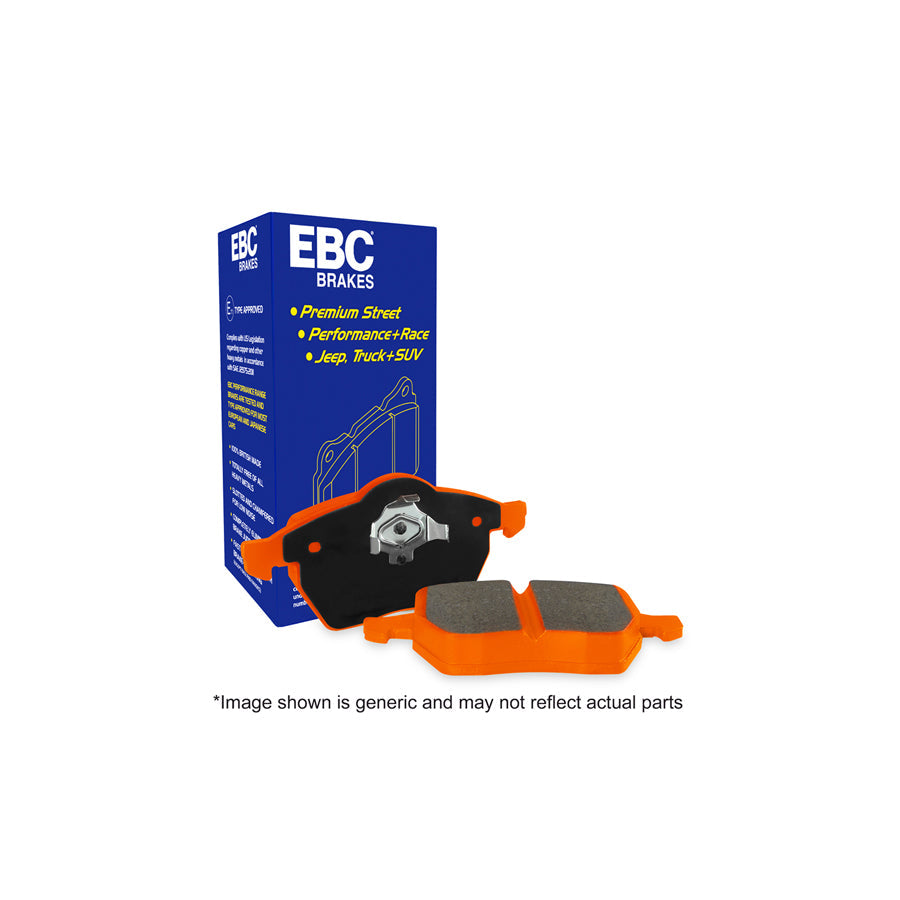 EBC DP9543 Aston Martin Ferrari Jaguar Mercedes-Benz Orangestuff Front Brake Pads  - Girling/TRW/Dunlop/ATE Caliper 1 | ML Performance UK Car Parts