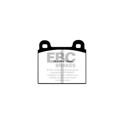 EBC DP8103RP1 Dino Ferrari Lancia Porsche RP-1 Full Race Front Brake Pads - ATE Caliper 2 | ML Performance UK Car Parts