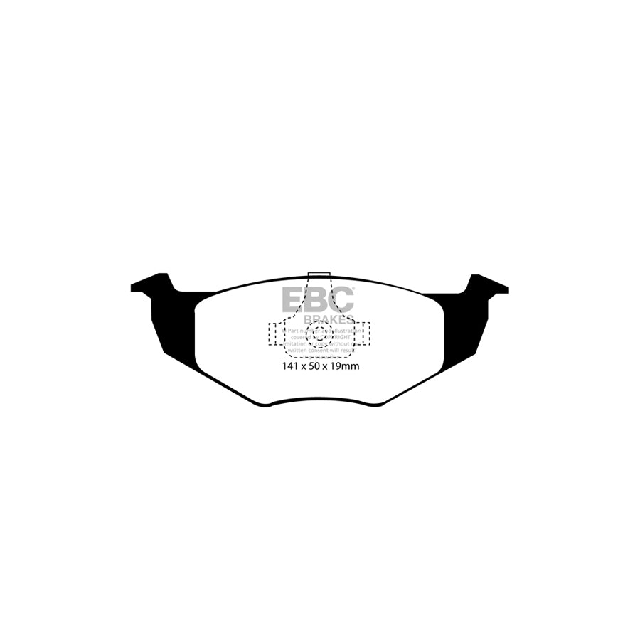 EBC PD06KF640 VW Polo (6N) Greenstuff Front Brake Pad & USR Disc Kit 2 | ML Performance UK Car Parts
