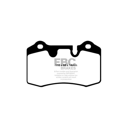 EBC DP41909R Aston Martin Dallara Ferrari Maserati Yellowstuff Front/Rear Brake Pads - Brembo Caliper 2 | ML Performance UK Car Parts