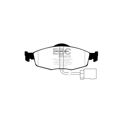 EBC PD08KF214 Ford Yellowstuff Front Brake Pad & USR Disc Kit - Bendix Caliper 2 | ML Performance UK Car Parts