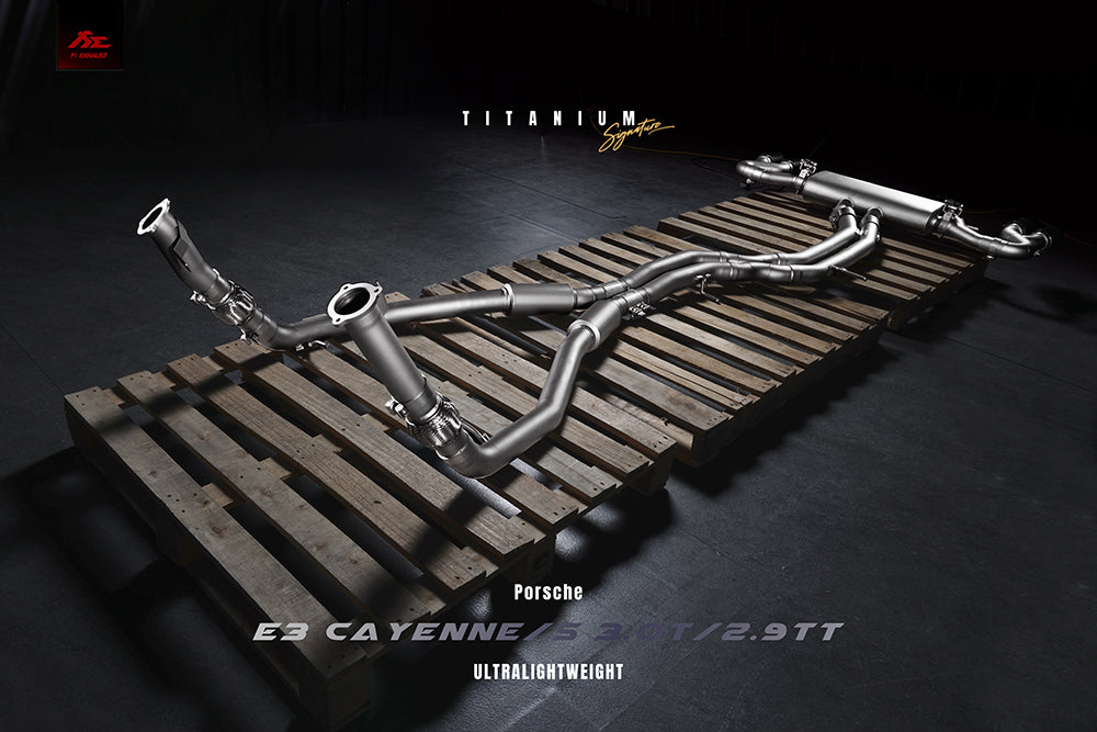 FI Exhaust Porsche 9Y0 Cayenne 3.0T (OPF)  Titanium Signature Series  2020+ | Supercar Parts UK Car Parts