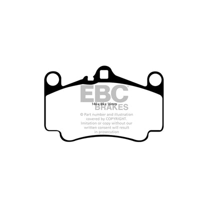 EBC PD04KF500 Porsche 911 Bluestuff Front Brake Pad & Plain Disc Kit - Brembo Caliper 2 | ML Performance UK Car Parts