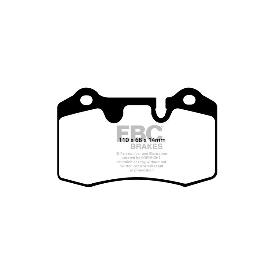 EBC DP91909 AC Aston Martin Ferrari Maserati Orangestuff Front/Rear Brake Pads - Brembo Caliper 2 | ML Performance UK Car Parts