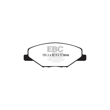 EBC PD06KF730 Skoda Fabia (NJ) Greenstuff Front Brake Pad & USR Disc Kit - Girling/TRW Caliper 2 | ML Performance UK Car Parts