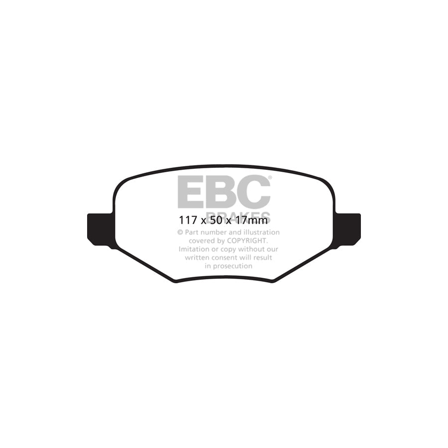 EBC PD01KR838 Ford Greenstuff Rear Brake Pad & Plain Disc Kit (Inc. Edge & Flex) 2 | ML Performance UK Car Parts