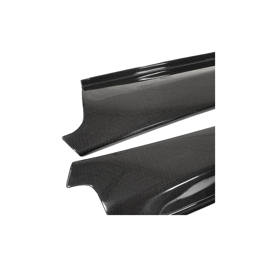 Carbon Fiber Door Steps with Raised Chrome Ferrari Script Ferrari F430  | Supercar Parts UK