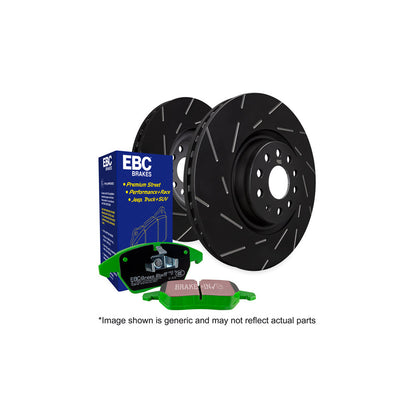 EBC PD06KF459 Nissan Skyline (R33) Greenstuff Front Brake Pad & USR Disc Kit 1 | ML Performance UK Car Parts