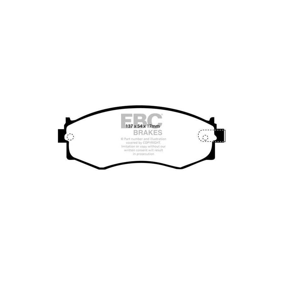 EBC PD06KF459 Nissan Skyline (R33) Greenstuff Front Brake Pad & USR Disc Kit 2 | ML Performance UK Car Parts