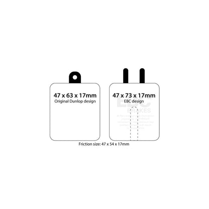 EBC PLK1454 Ferrari 275 GT Yellowstuff Pads and Brake Line Performance Pack - Dunlop Caliper 3 | ML Performance UK Car Parts