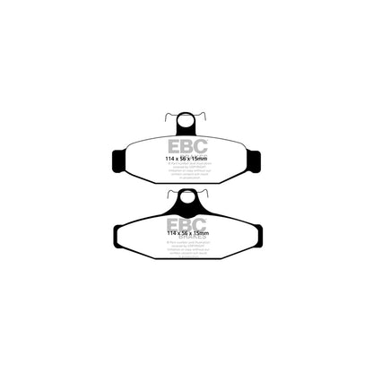 EBC PD02KR139 Chevrolet Corvette C4 Redstuff Rear Brake Pad & Plain Disc Kit 2 | ML Performance UK Car Parts
